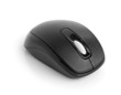 Black computer mouse isolated on white background
