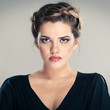 Woman hair style portrait