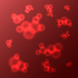 Vector: Red blobs molecules Red blobs molecules