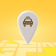 Taxi pin over map