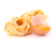 Photo: Italian egg pasta fettuccine nest Italian egg pasta fettuccine nest
