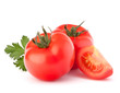 Tomato vegetables and parsley leaves still life