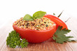 stuffed tomato with breadcrumbs