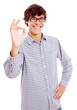 Smiling guy with ok sign
