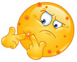 Squeezing pimple emoticon
