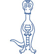 Funny Comic Dino