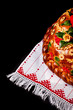 Photo: Ukrainian festive bakery Holiday Bread on black Ukrainian festive bakery Holiday Bread on black