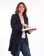 Woman with book