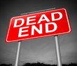 Dead end concept.