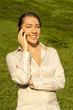 young girl talking on the phone