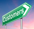 Customers concept.