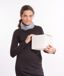 Girl with box