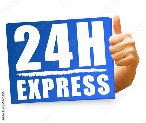 Photo: 24H Express! Button, Icon 24H Express! Button, Icon