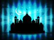 religious eid background with mosque.