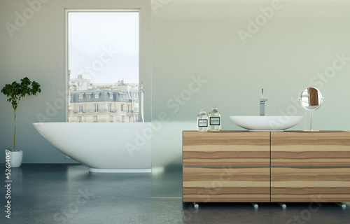 Illustration: Wohndesign - modernes Bad Wohndesign - modernes Bad