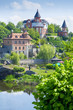 Buildings on the picturesque river bank