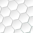 White Paper Hexagon Labels White Paper Hexagon Labels