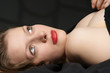 Schöne junge Frau mit Make up