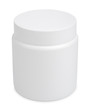 Photo: Jar for cosmetic cream or gel on white with clipping path Jar for cosmetic cream or gel on white with clipping path