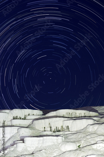 Photo: Travertines of Pamukkale at night Travertines of Pamukkale at night
