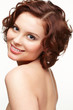 beautiful brunette young woman