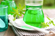 Foto: Gelatin dessert with woodruff Gelatin dessert with woodruff