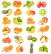 Set of fruits