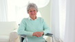 Mature Caucasian woman in a wheelchair