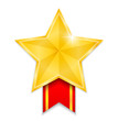Vector: Star Shaped Medal Star Shaped Medal