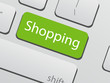 internet concept - Shopping button
