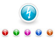 Vector: electricity vector glossy internet icons set on white background electricity vector glossy internet icons set on white background