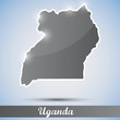 shiny icon in form of Uganda
