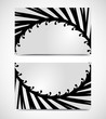 Vector of modern artistic business card templates
