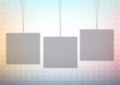 Three square shadows with place for the text.