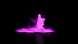 A character created from smoke dances in a ballet fashion.