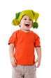 Little boy in funny hat