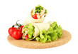 Kebab - grilled meat and vegetables,