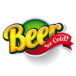Vintage beer poster sign vector