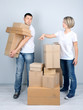 Young Couple Moving In New House