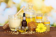 Fragrant honey spa with oils and honey
