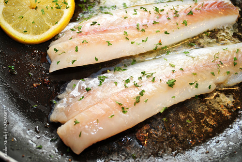 Photo: Cooking Filet of Sole with Lemon and Herbs Cooking Filet of Sole with Lemon and Herbs