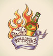 Roll the dice - tattoo design