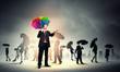 Businessman with umbrella