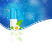 Herbal pill Environment background vector illustration