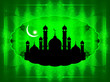 religious eid background with mosque.