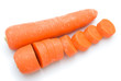 fresh carrot on a white background
