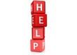 Illustration: Help buzzword Help buzzword