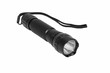 Modern metal flashlight.