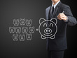 Piggy Bank, Saving concept