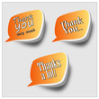Thank you - grateful speech bubbles